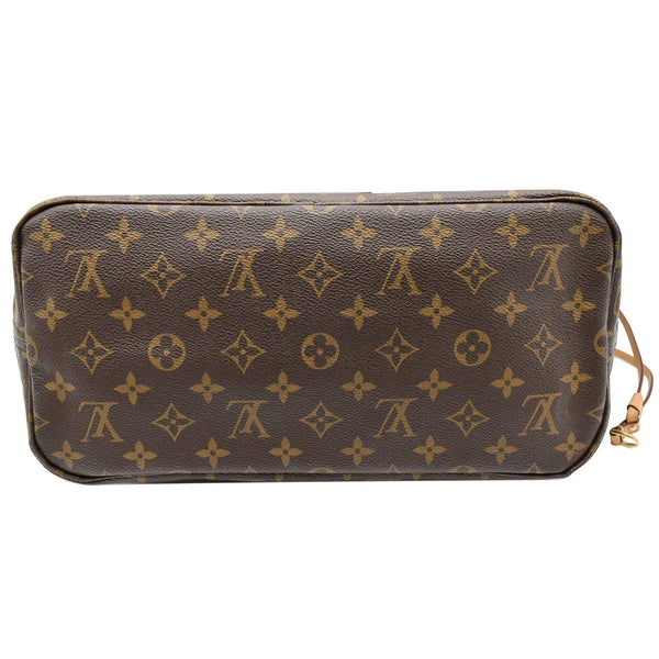 LOUIS VUITTON Neverfull MM Monogram Canvas Shoulder Bag Brown