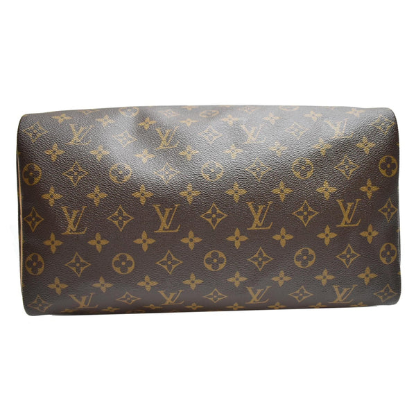 LOUIS VUITTON Speedy 35 Monogram Canvas Satchel Bag Brown