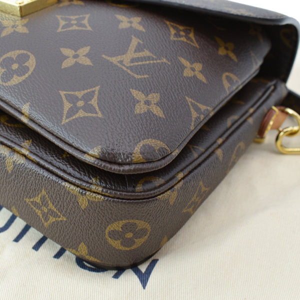 LOUIS VUITTON Metis Pochette Monogram Canvas Crossbody Bag Brown