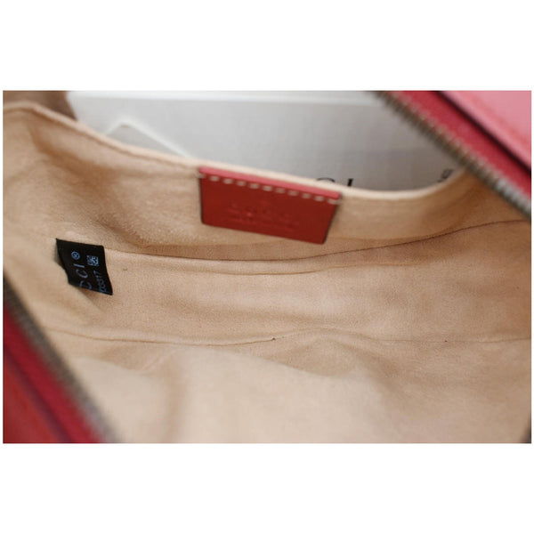 GUCCI GG Marmont Matelasse Leather Belt Bag Red 476434