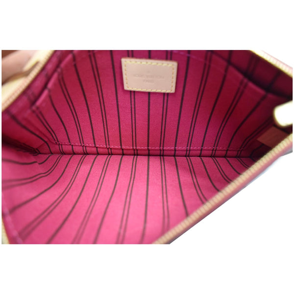 LOUIS VUITTON Pochette Wristlet Pouch Monogram Canvas Neverfull GM Brown