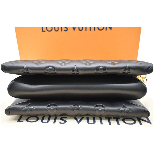 LOUIS VUITTON Coussin PM Monogram Embossed Shoulder Bag Black