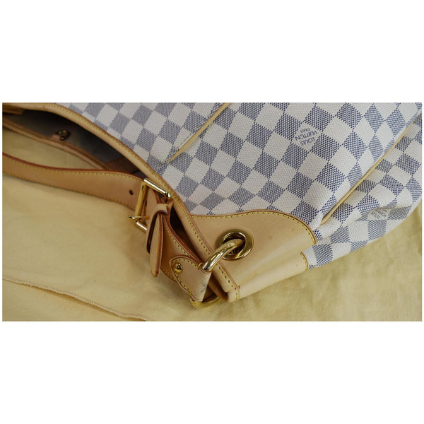 LOUIS VUITTON Galliera GM Damier Azur Shoulder Bag White