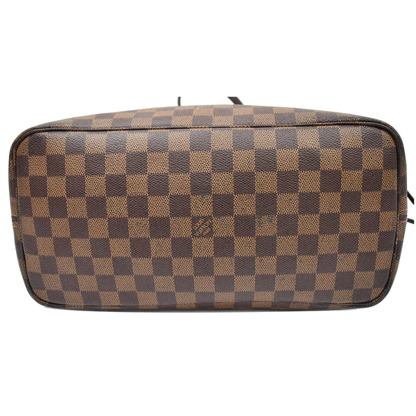 LOUIS VUITTON Neverfull MM Damier Ebene Tote Shoulder Bag Brown