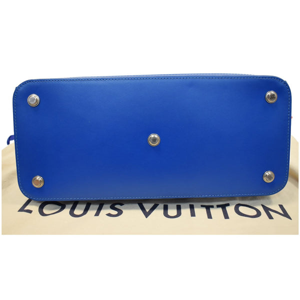 LOUIS VUITTON Dora MM Monogram Canvas Shoulder Bag Blue