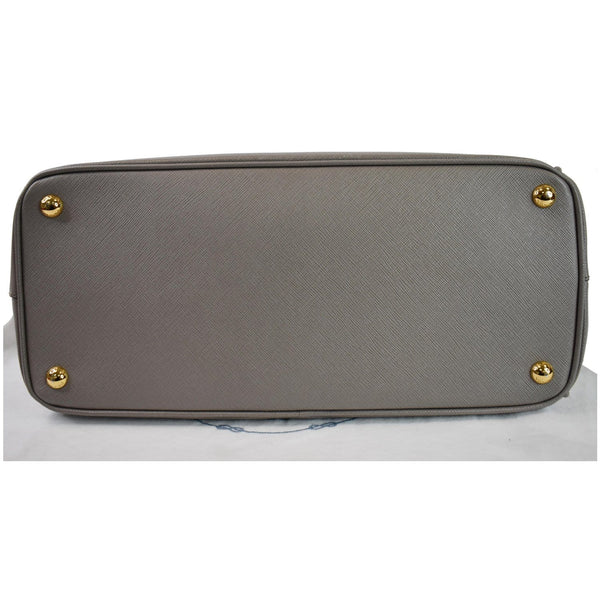 PRADA Lux Large Saffiano Leather Tote Shoulder Bag Light Taupe