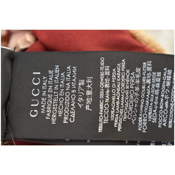 Gucci Fur Beetle Women and Girls Headband Beige - made in Italy