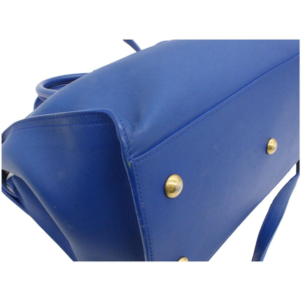 Yves Saint Laurent Cabas Y Small Leather Tote Bag bottom studs