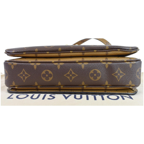 LOUIS VUITTON Metis Pochette Reverse Monogram Canvas Crossbody Bag Brown
