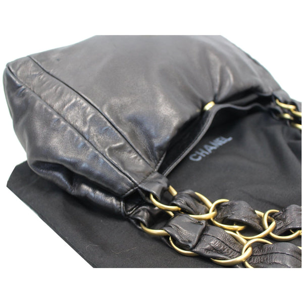 CHANEL CC Classic Small Lambskin Shoulder Bag Black