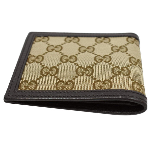 GUCCI Bi-fold GG Canvas Wallet Beige 260987