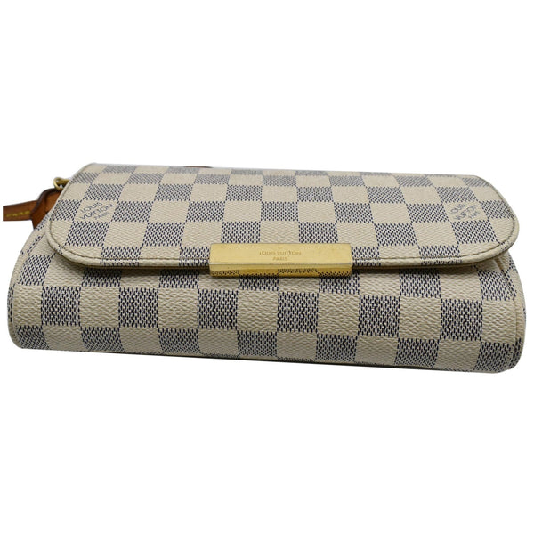 LOUIS VUITTON Favorite PM Damier Azur Crossbody Bag White