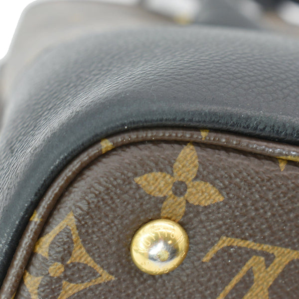 LOUIS VUITTON Flandrin Monogram Canvas Tote Shoulder Bag Brown