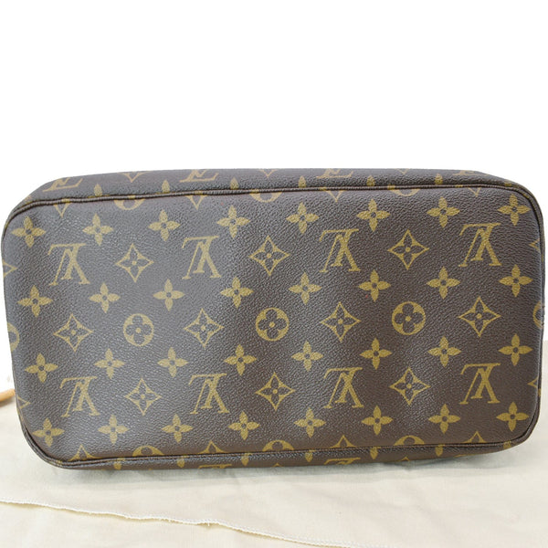 LOUIS VUITTON Neverfull MM Monogram Canvas Tote Bag Brown