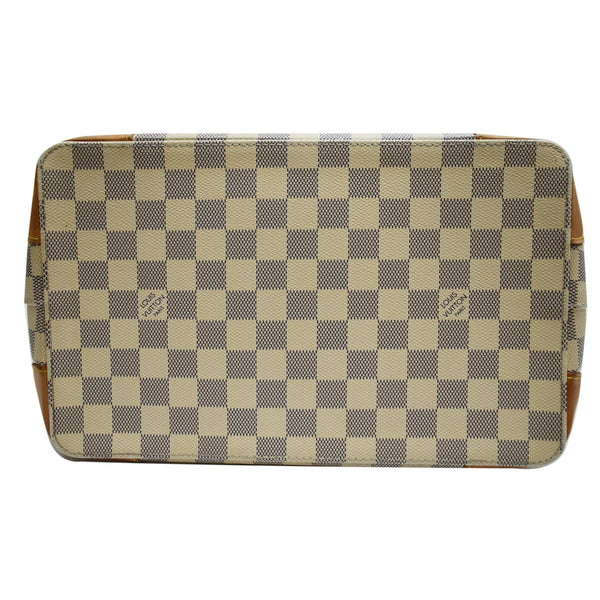 LOUIS VUITTON Hampstead PM Damier Azur Shoulder Bag White