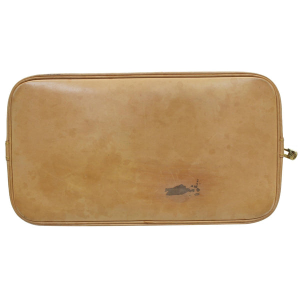 Louis Vuitton Alma Monogram Canvas Satchel Bag Brown - bottom