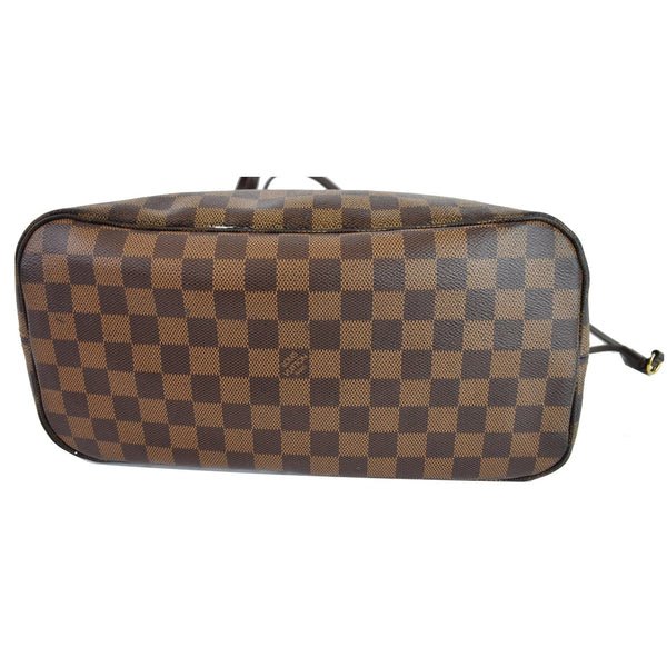 LOUIS VUITTON Neverfull MM Damier Ebene Shoulder Bag Brown