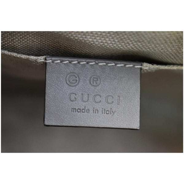 GUCCI Bree Mini GG Guccissima Leather Crossbody Bag Grey 449413