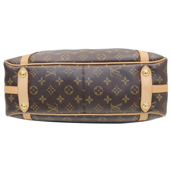 bottom Lv Stresa PM Monogram Canvas Satchel Bag