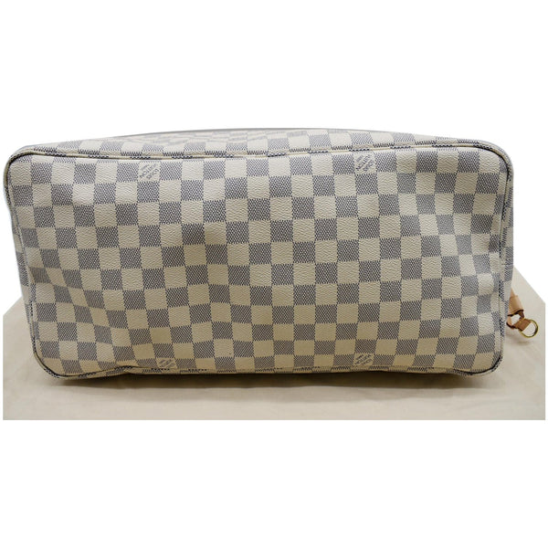 LOUIS VUITTON Neverfull GM Damier Azur Tote Shoulder Bag White