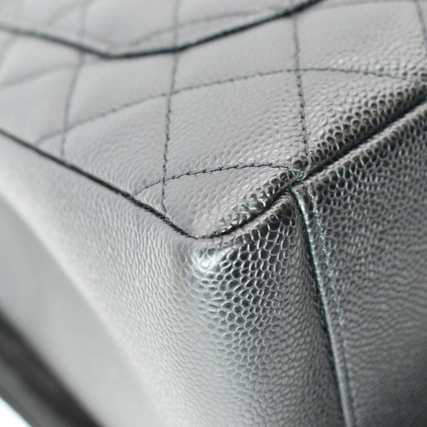 CHANEL Grand Shopping GST Caviar Leather Tote Bag Black