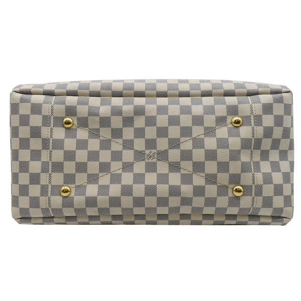 LOUIS VUITTON  Artsy MM Damier Azur Hobo Bag White