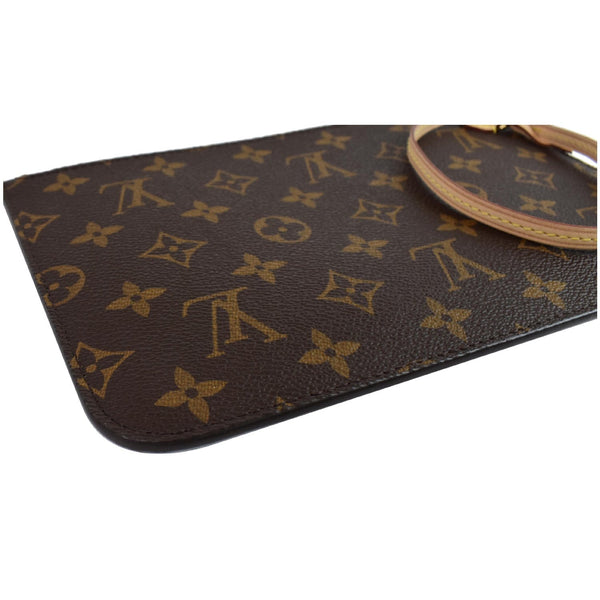 authentic LV Pochette Wristlet Monogram Canvas Brown