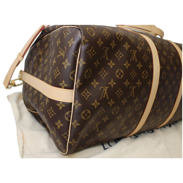 Louis Vuitton Keepall 60 Bandouliere Canvas Travel Bag corner