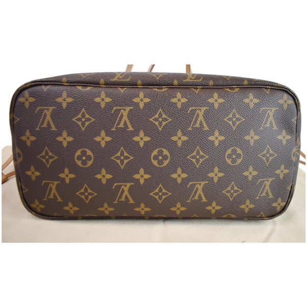 Louis Vuitton Neverfull MM Monogram Canvas Tote Bag - brown