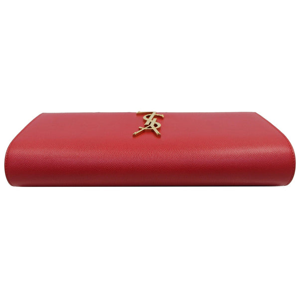 YVES SAINT LAURENT Cassandre Grain De Poudre Clutch Red