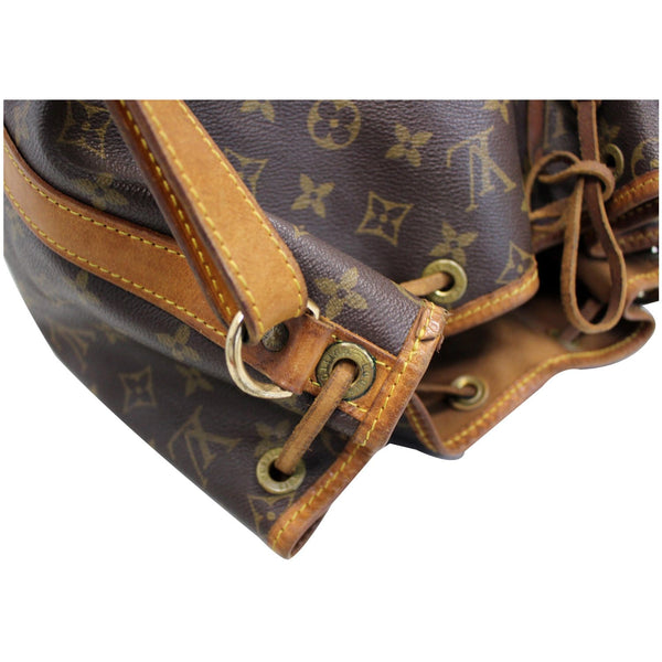 LOUIS VUITTON Large Noe Monogram Canvas Shoulder Bag Brown