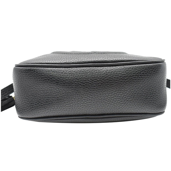 GUCCI Soho Disco Small Pebbled Leather Crossbody Bag Black 308364