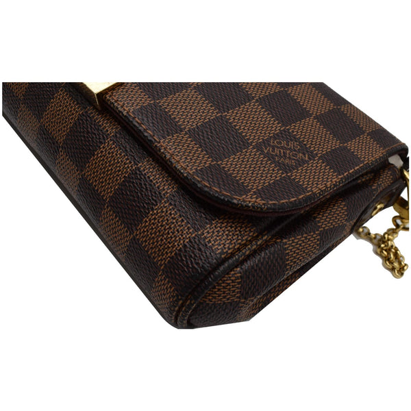 LOUIS VUITTON Favorite PM Damier Ebene Crossbody Bag Brown
