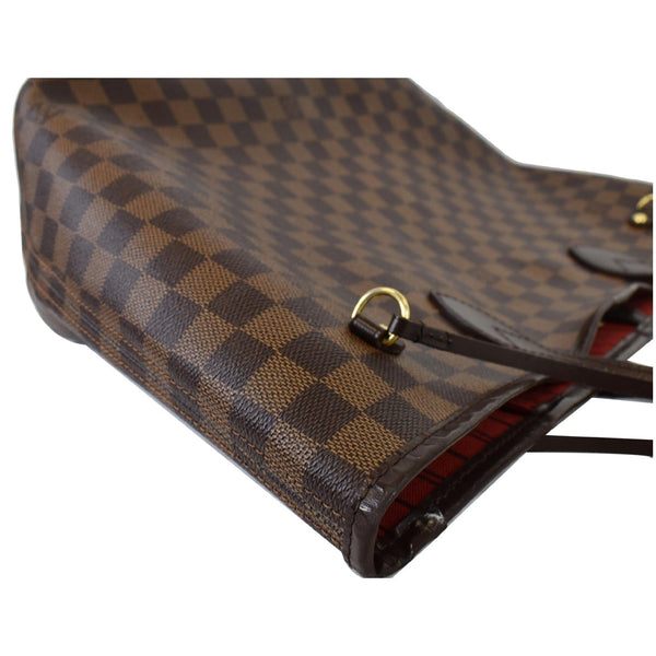 LOUIS VUITTON Neverfull MM Damier Ebene Shoulder Bag Brown