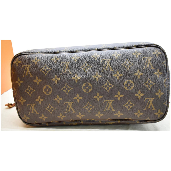 LOUIS VUITTON Neverfull MM Monogram Canvas Tote Bag Brown