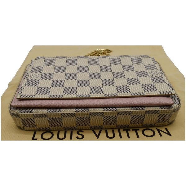 Louis Vuitton Felicie Pochette Damier Azur Crossbody Bag