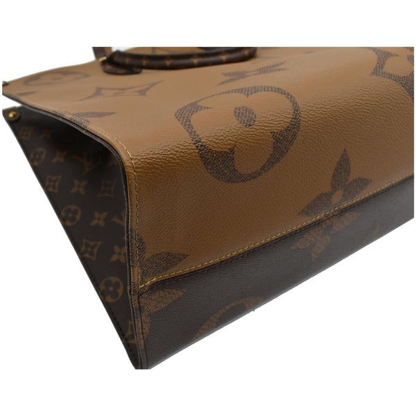 Louis Vuitton Onthego GM Reverse Monogram Canvas Tote Bag brown