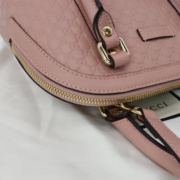 Gucci Mini Dome Micro Guccissima Leather Shoulder Bag Pink
