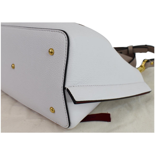 VALENTINO Vlogo Escape Small Leather Shoulder Bag White