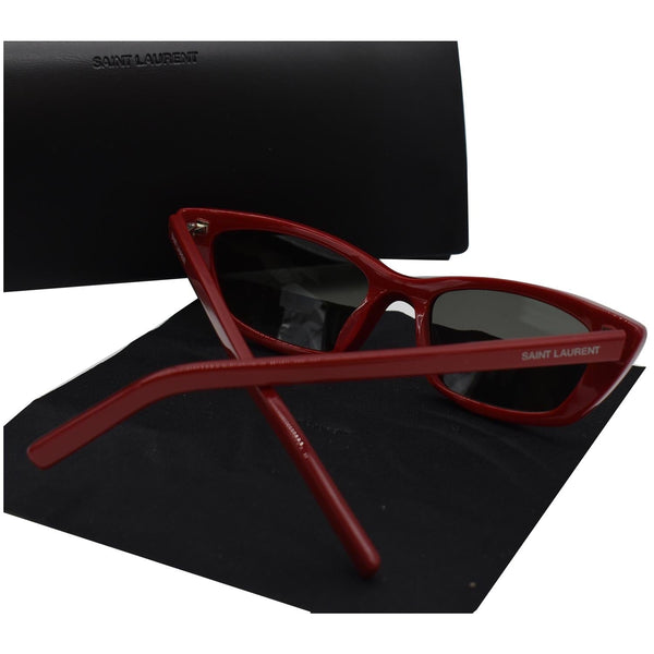 YVES SAINT LAURENT SL277 003 Red Sunglasses Gray Lens