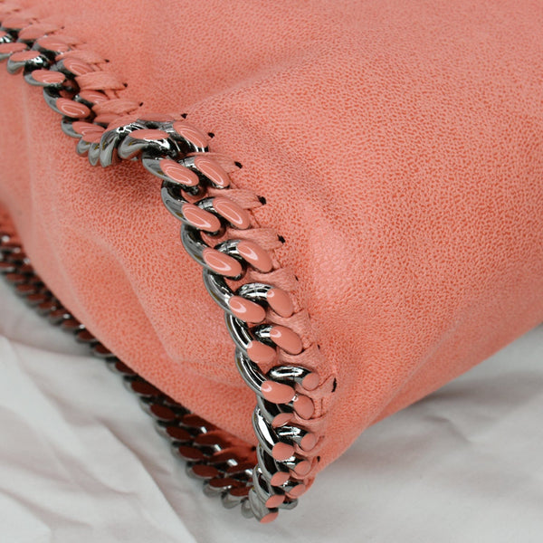 STELLA MCCARTNEY Falabella Large Faux Leather Chain Shoulder Bag Red