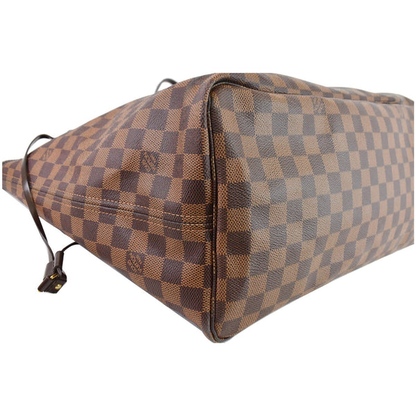 LOUIS VUITTON Neverfull GM Damier Ebene Tote Bag Brown