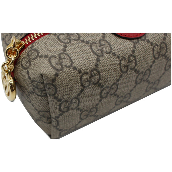 GUCCI Ophidia GG Supreme Canvas Cosmetic Case Beige 548394