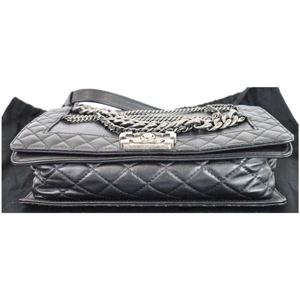 Chanel Boy Enchained Medium Calfskin Leather Flap bottom side