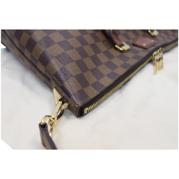 close look lv Belmont Damier Ebene Shoulder Bag