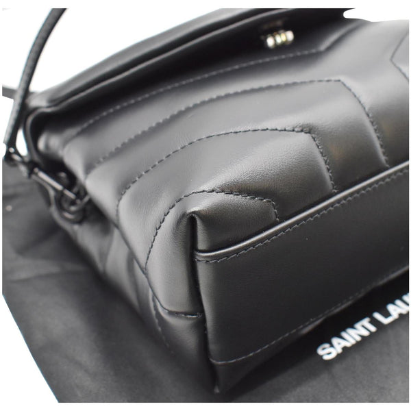 YVES SAINT LAURENT Loulou Toy Matelasse Leather Crossbody Bag Black