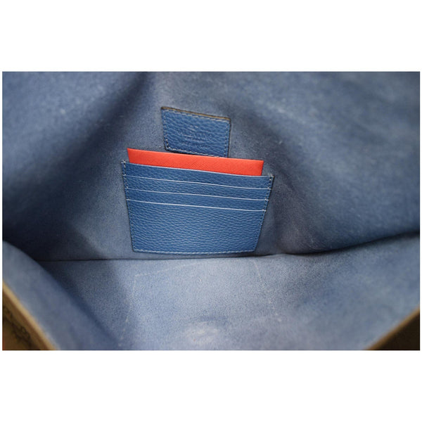 VALENTINO Garavani Rockstud Grainy Envelope Pouch Blue