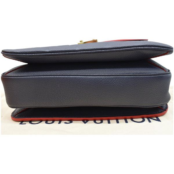 LOUIS VUITTON Metis Pochette Empreinte Leather Crossbody Bag Navy Blue