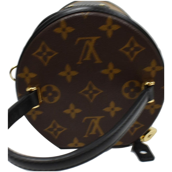 LOUIS VUITTON Cannes Reverse Monogram Canvas Satchel Bag Brown