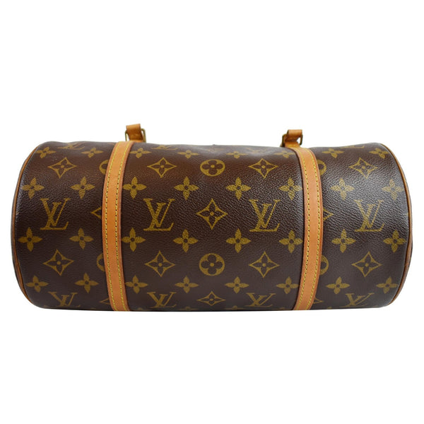 LOUIS VUITTON Papillon 30 Monogram Canvas Satchel Bag Brown